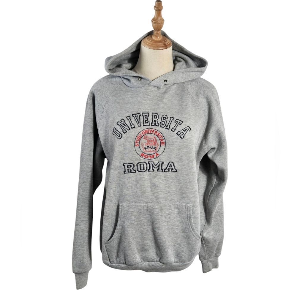 Lemon Collection Univerita Roma Italian Gray College Hoodie